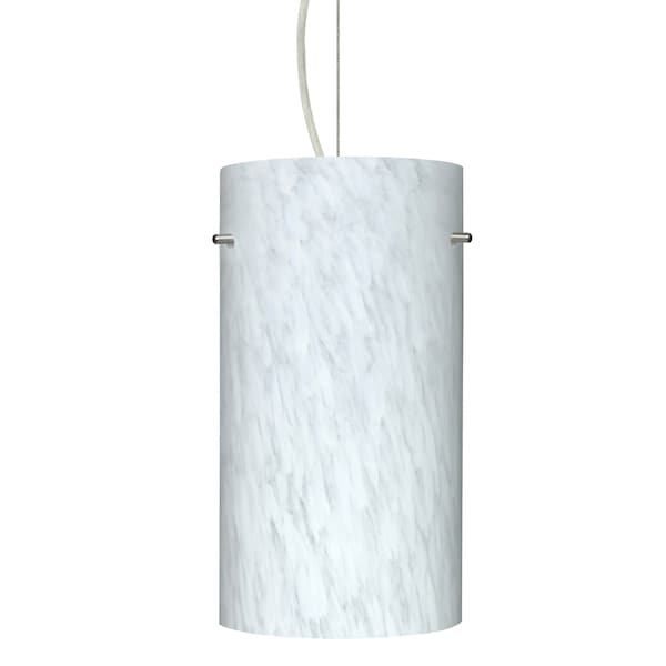 Besa Lighting Stilo 12 Cord Pendant, Carrera, Satin Nickel Finish, 1x11W LED 1KX-412019-LED-SN - main